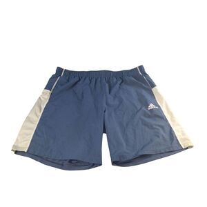 Adidas Climacool Shorts Men Sz XXL Blue Gray Drawstring Casual Athleisure‎